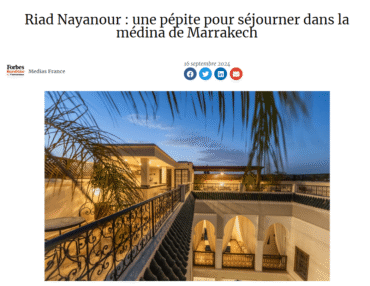 FORBES parle de Riad Nayanour