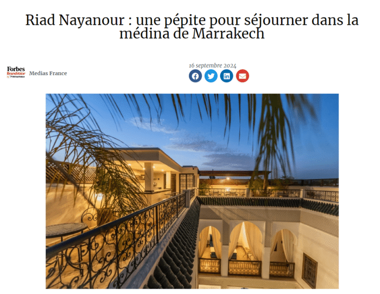 FORBES parle de Riad Nayanour
